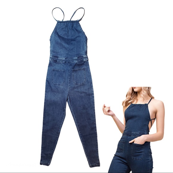 urban outfitters denim overalls SRP$109 - Picture 2 of 4